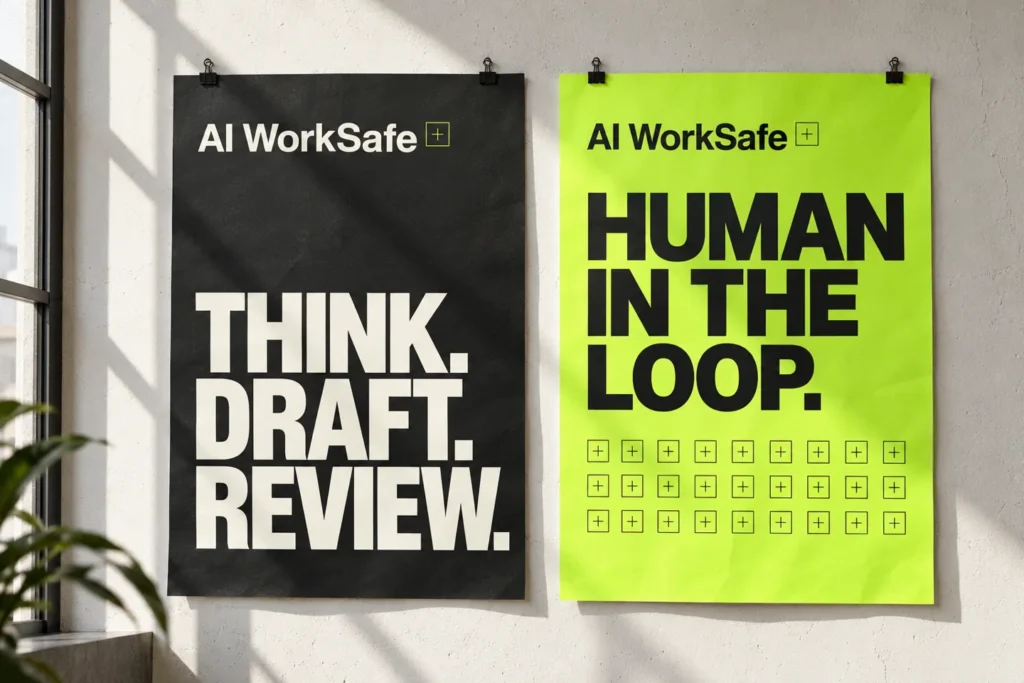 AI WorkSafe — Human in the loop — Poster system