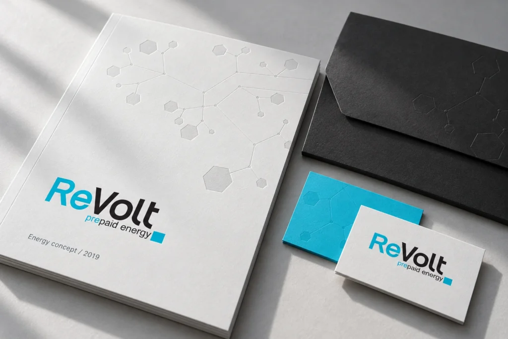 ReVolt Energy — Printed identity — New visualisation